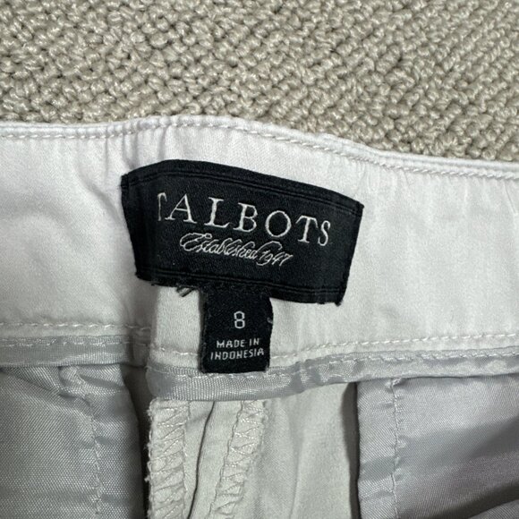 Talbots Pants Classic Side Zip Beige Women’s Size 8 - Picture 9 of 12